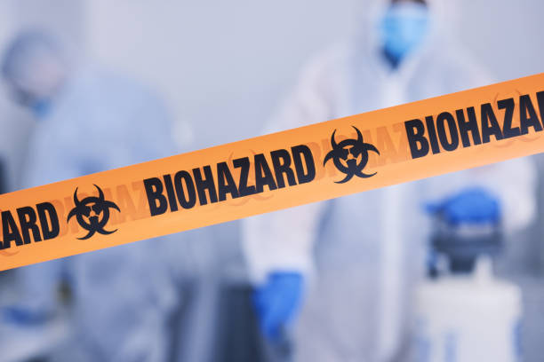 Professional Biohazard Cleanup technician working in Brisbane, CA